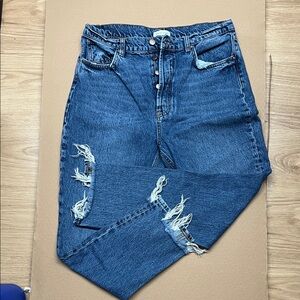 Anine Bing Sonya jeans Distressed button fly size 32